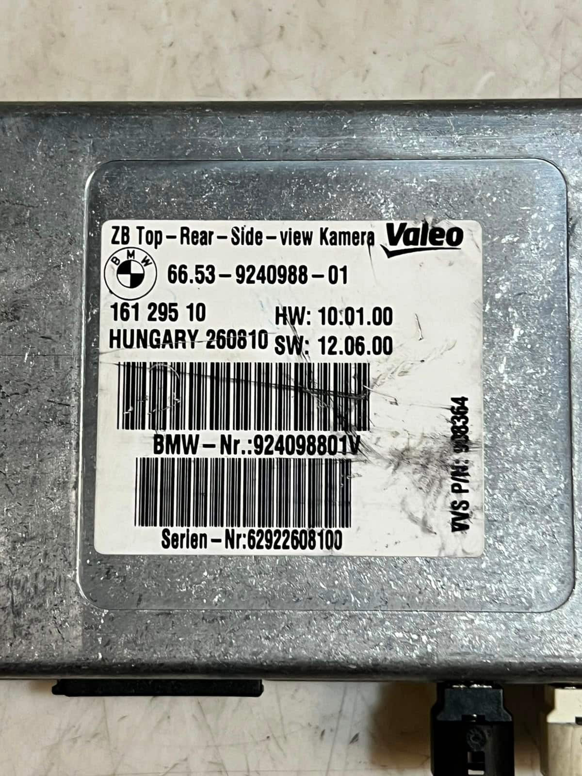 BMW F10 550i 535i and F12 650i 640i View Surrounding Camera Module 9240988