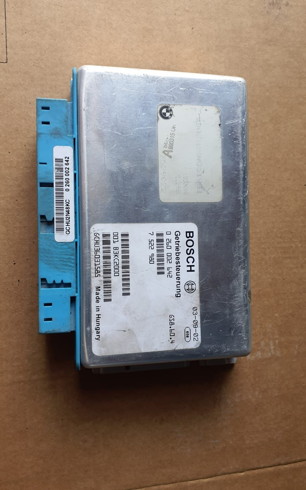 2003-2005 BMW Z4 Transmission Control Module 7522980 E39, E46, E85, and Z4