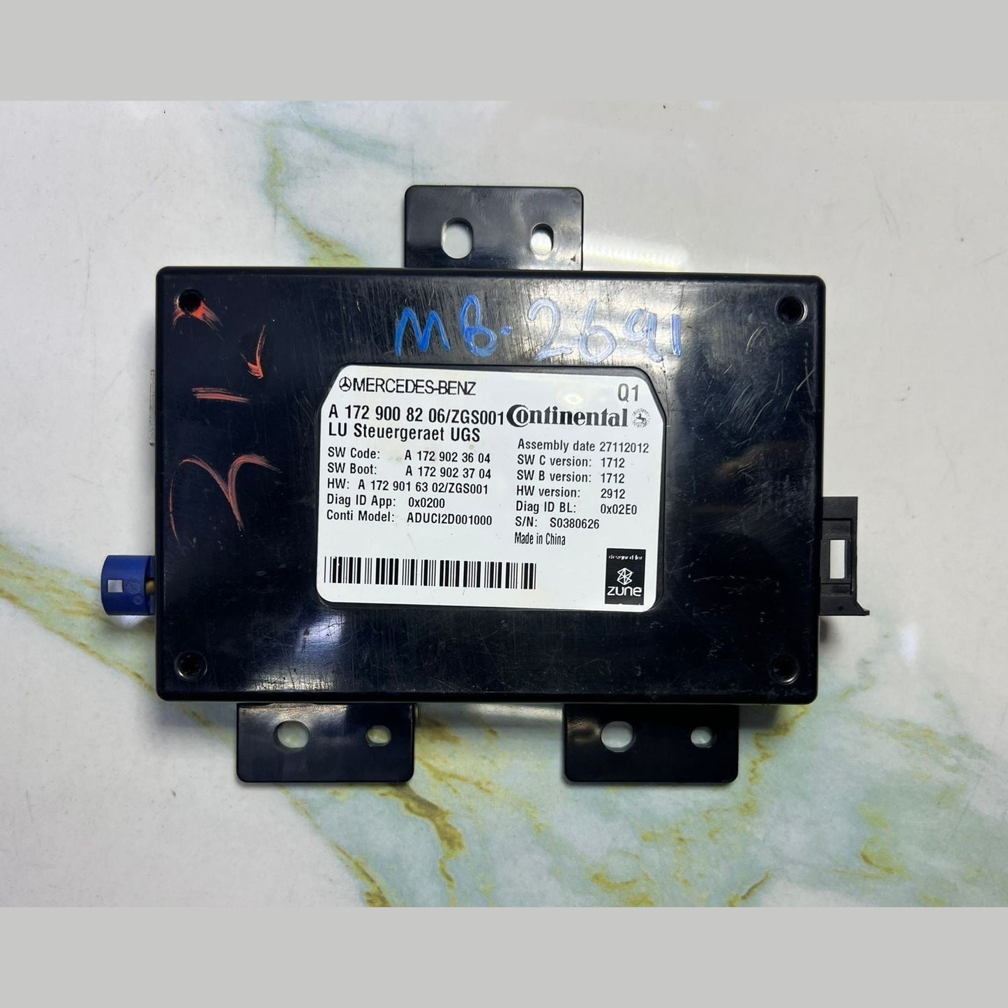 Mercedes Multimedia Control Unit A1729008206 CLS W218 and W204