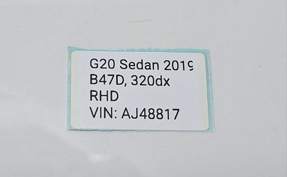8798744-2019 BMW 330i G20 RHD Central Information Display Screen OEM