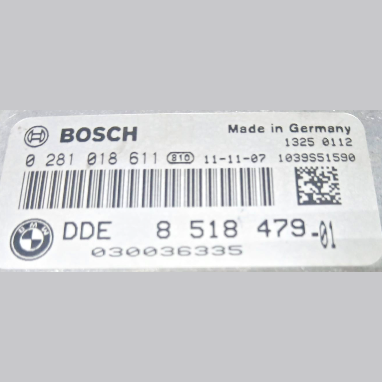 BMW F10 F11 F01 F02 5 7 X3 F25 3.0D N57 Series ECU DDE Control Module 8518479