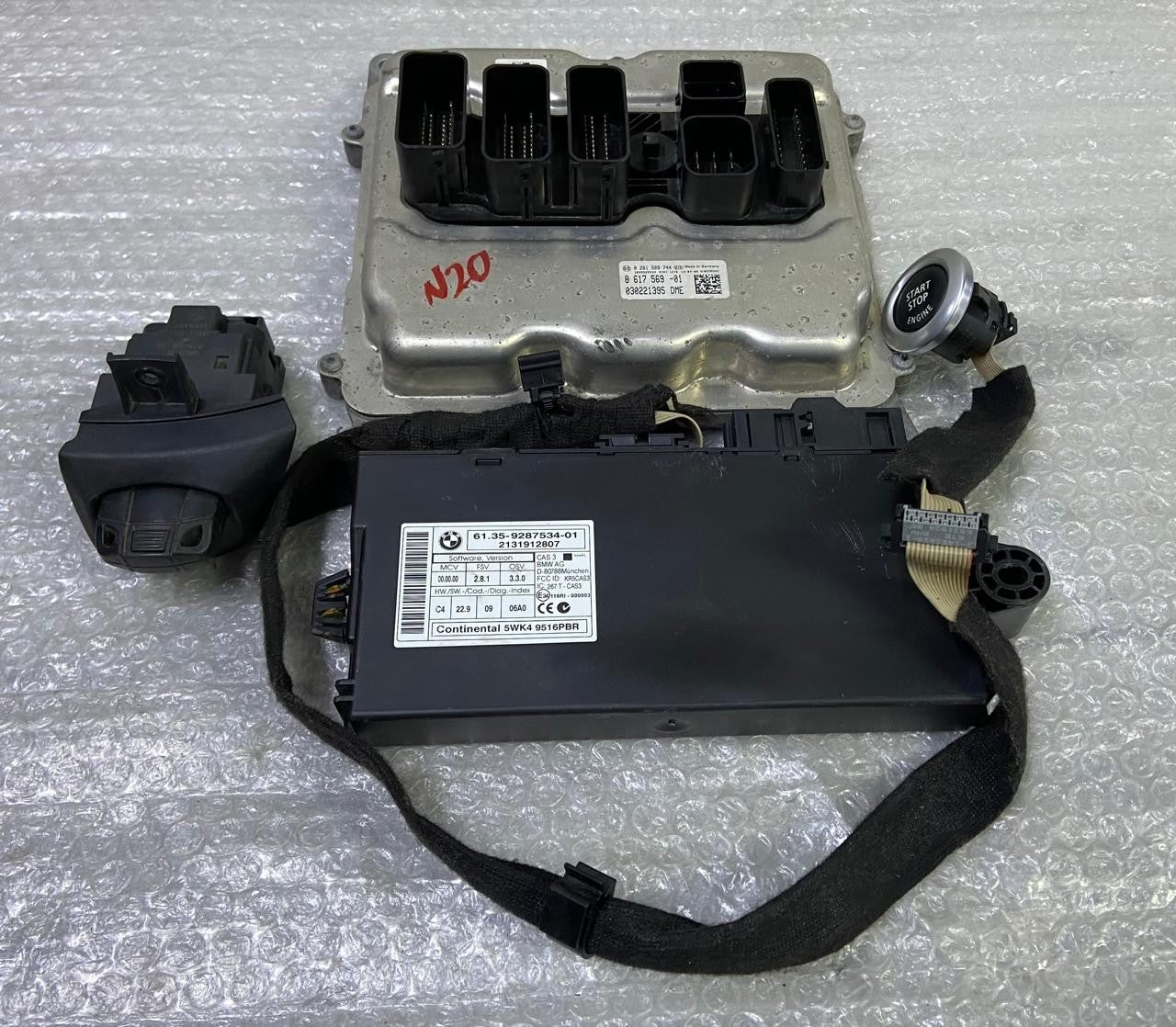OEM 2014 BMW N20 Z4 Engine Control Module Unit ECU SET 20i sDrive Petrol 8617569