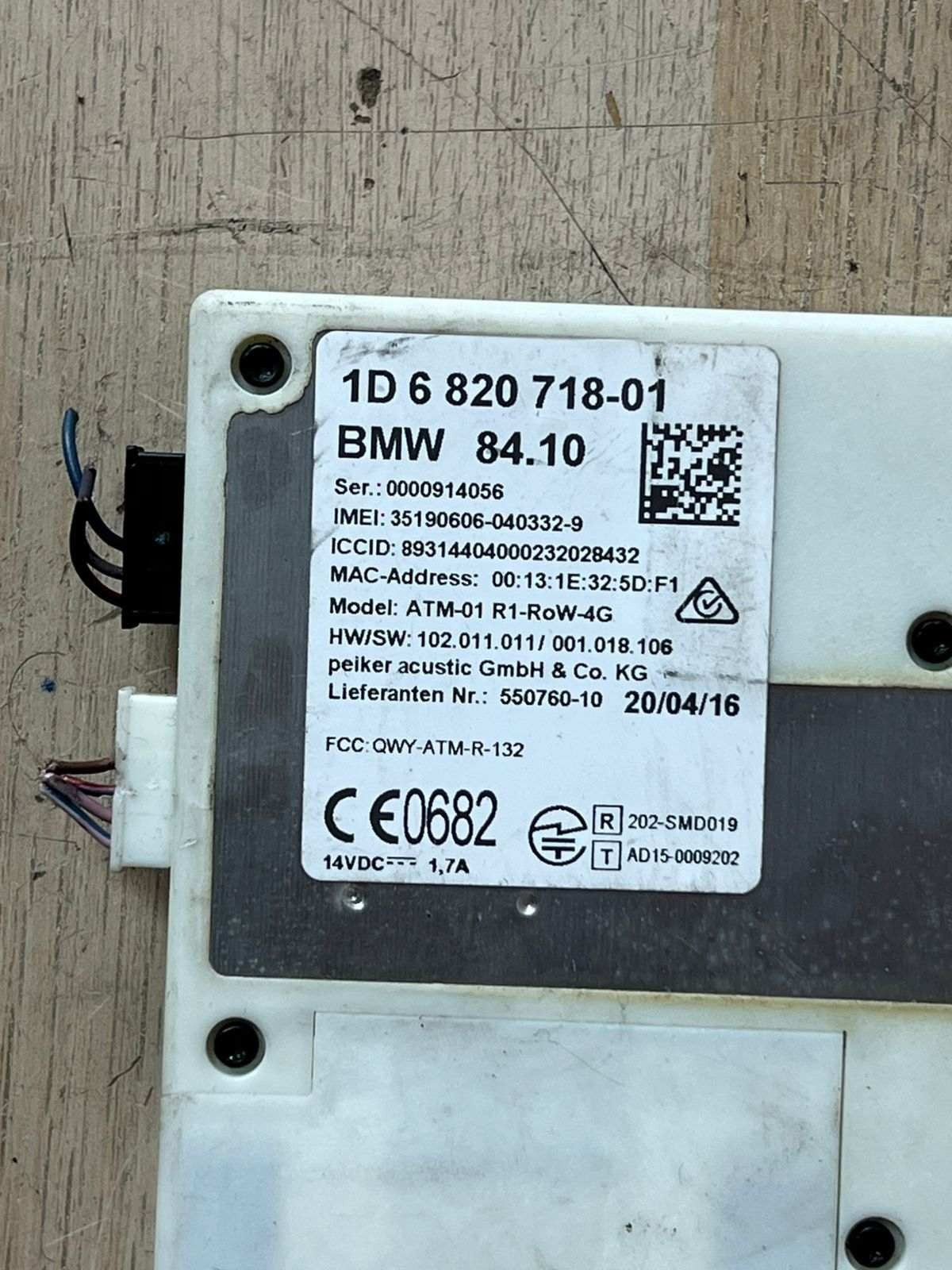 BMW Telematic Module 6820718 7 Series G11 2018-2020