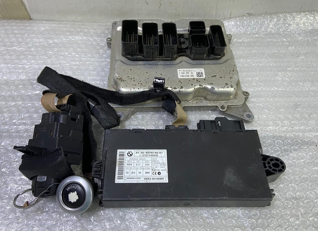 OEM BMW X1 E84 N20B ENGINE CONTROL UNIT DME ECU SET 7639375 BOSCH