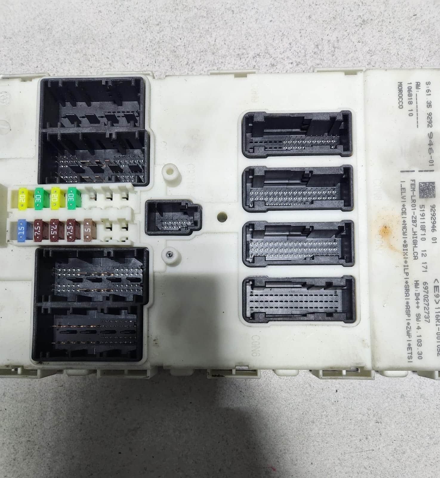 2012-2016 BMW 328i Front Electronic Module 9292946 F30 F31 3-Series and 4-Series