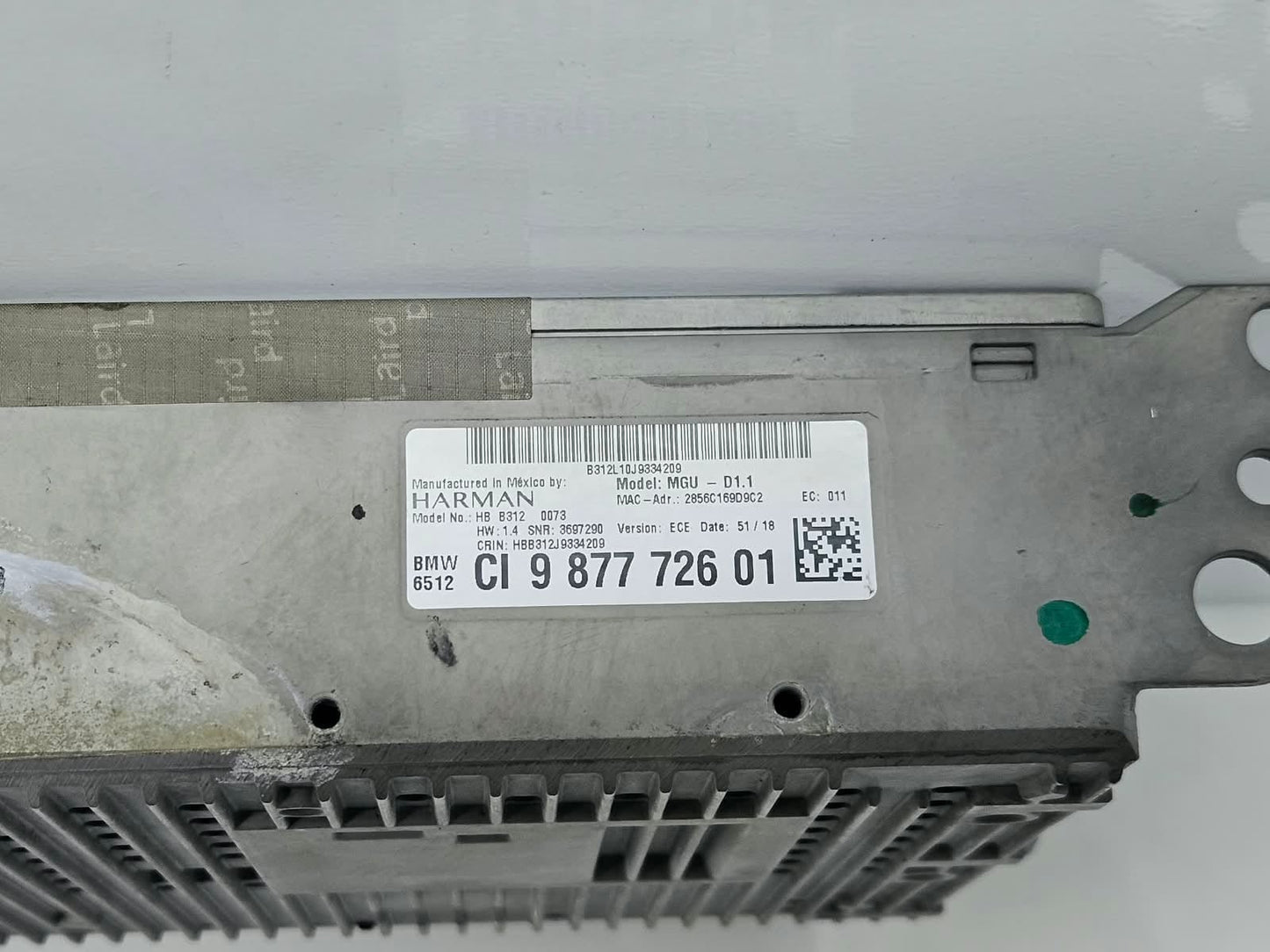 9877726-2019 BMW X5 G05 RHD Multimedia Head Unit Navigation Radio Module OEM