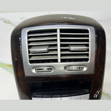 07-13 Mercedes W221 S600 S400 Rear Center Console A/C Air Vent Trim Wood OEM