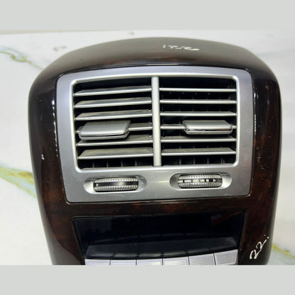 07-13 Mercedes W221 S600 S400 Rear Center Console A/C Air Vent Trim Wood OEM