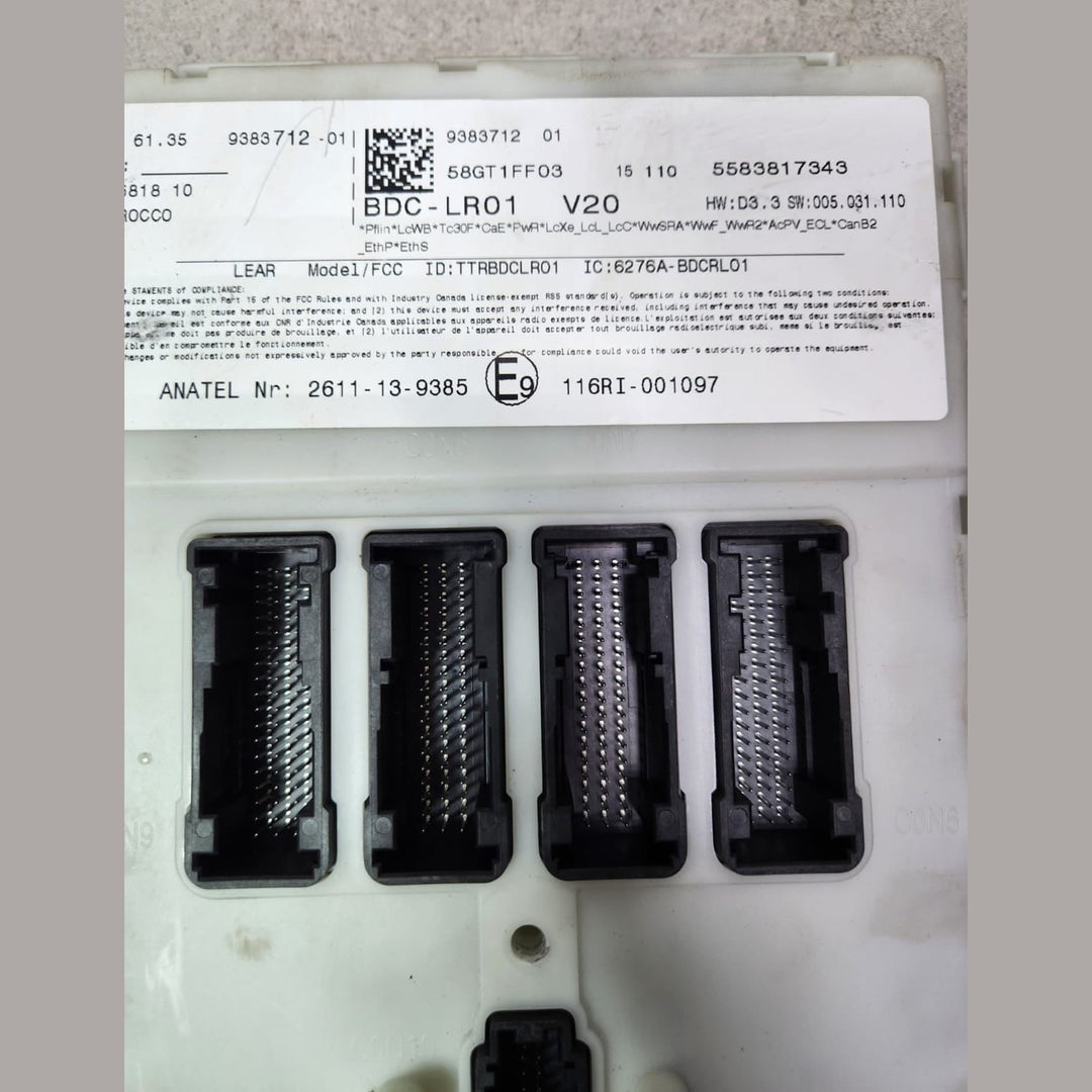 2015 BMW i3 Body Control Module 9383712