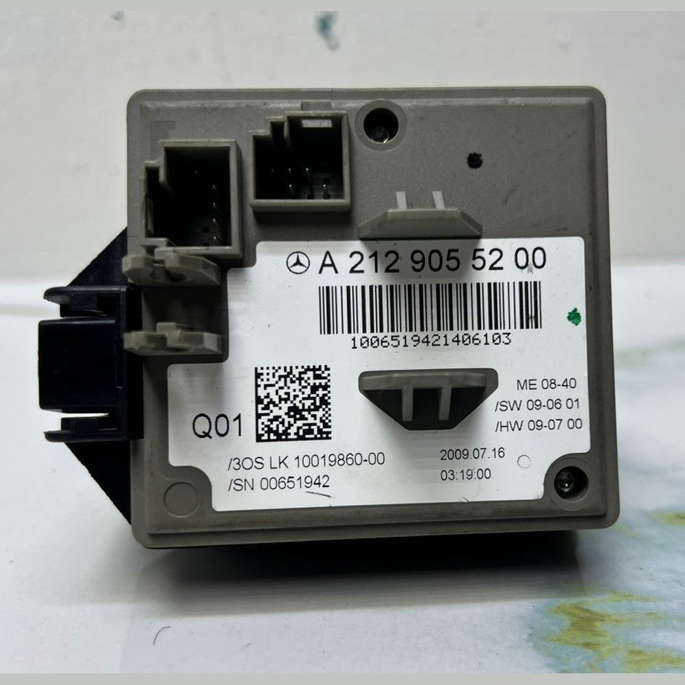 08-14 Mercedes W212 E-Class Ignition Switch Module Unit W/key A212 9055200 OEM