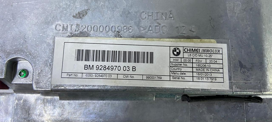 BMW 7-Series LCI F02 F01 F04 Central Information Unit 10.25" LCD Display Screen