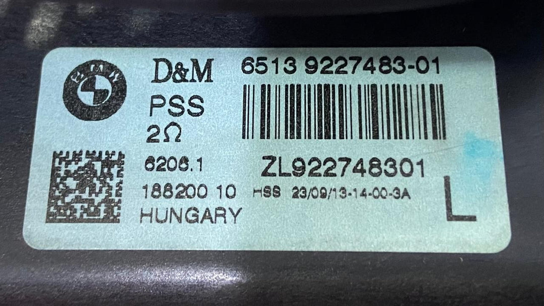 OEM BMW 7 F01 F02 F03 F04 Front Subwoofer Speaker LEFTSide 9227483