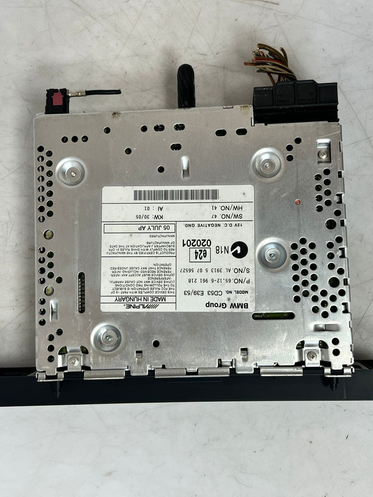 2004-2006 BMW E53 X5 and E39 5' Radio BUSINESS Cd53 Player 6961218 OEM