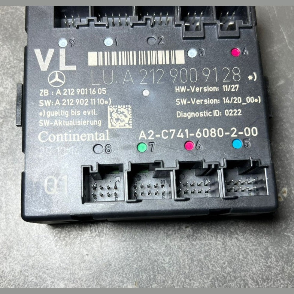 Mercedes-Benz W212 E-Class Front Left Side Door Control Module A212 9009128 OEM