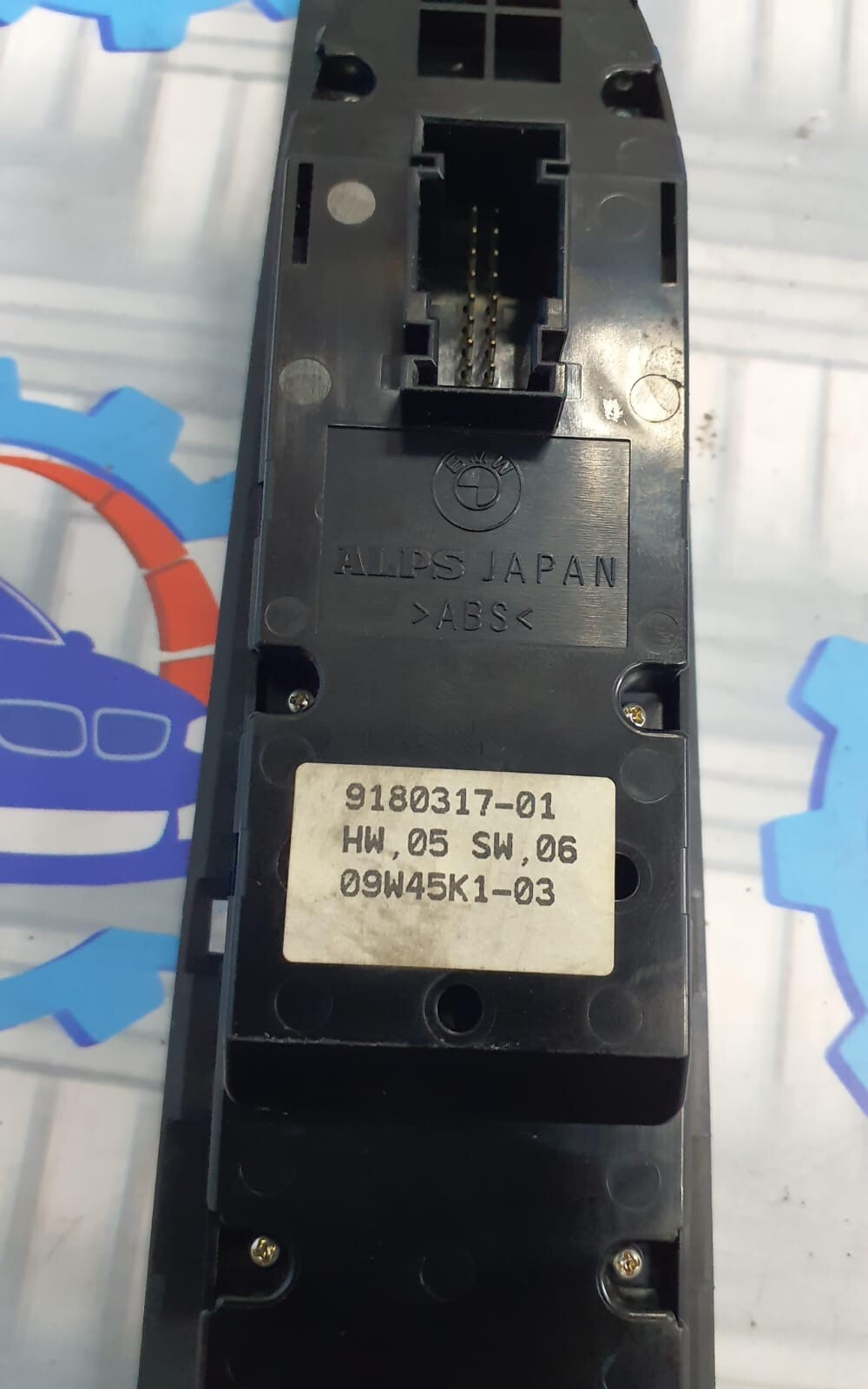 BMW E93 Z4 DRIVER SIDE WINDOW LIFTER SWITCH PANEL 9180317