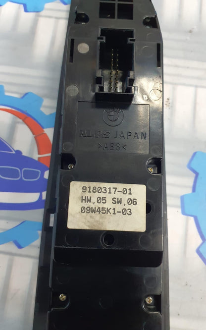 BMW E93 Z4 DRIVER SIDE WINDOW LIFTER SWITCH PANEL 9180317