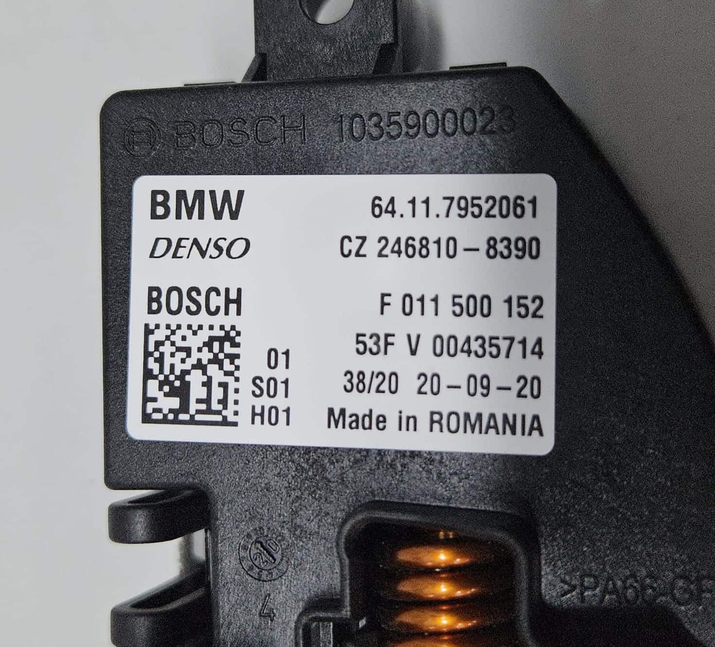 2015-2023 BMW F45, F46, F48 Heater Blower Motor Resistor 7952061 OEM