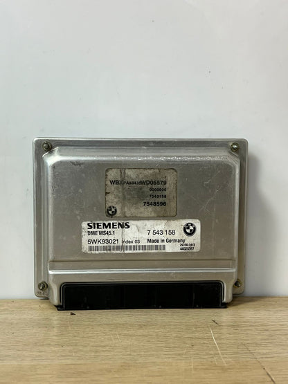 2004-2005 BMW X3 Engine Control Module 7543158 3 Series E46, 5 ser E60, MS45.1