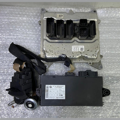 OEM BMW X1 E84 N20B ENGINE CONTROL UNIT DME ECU SET 7639375 BOSCH