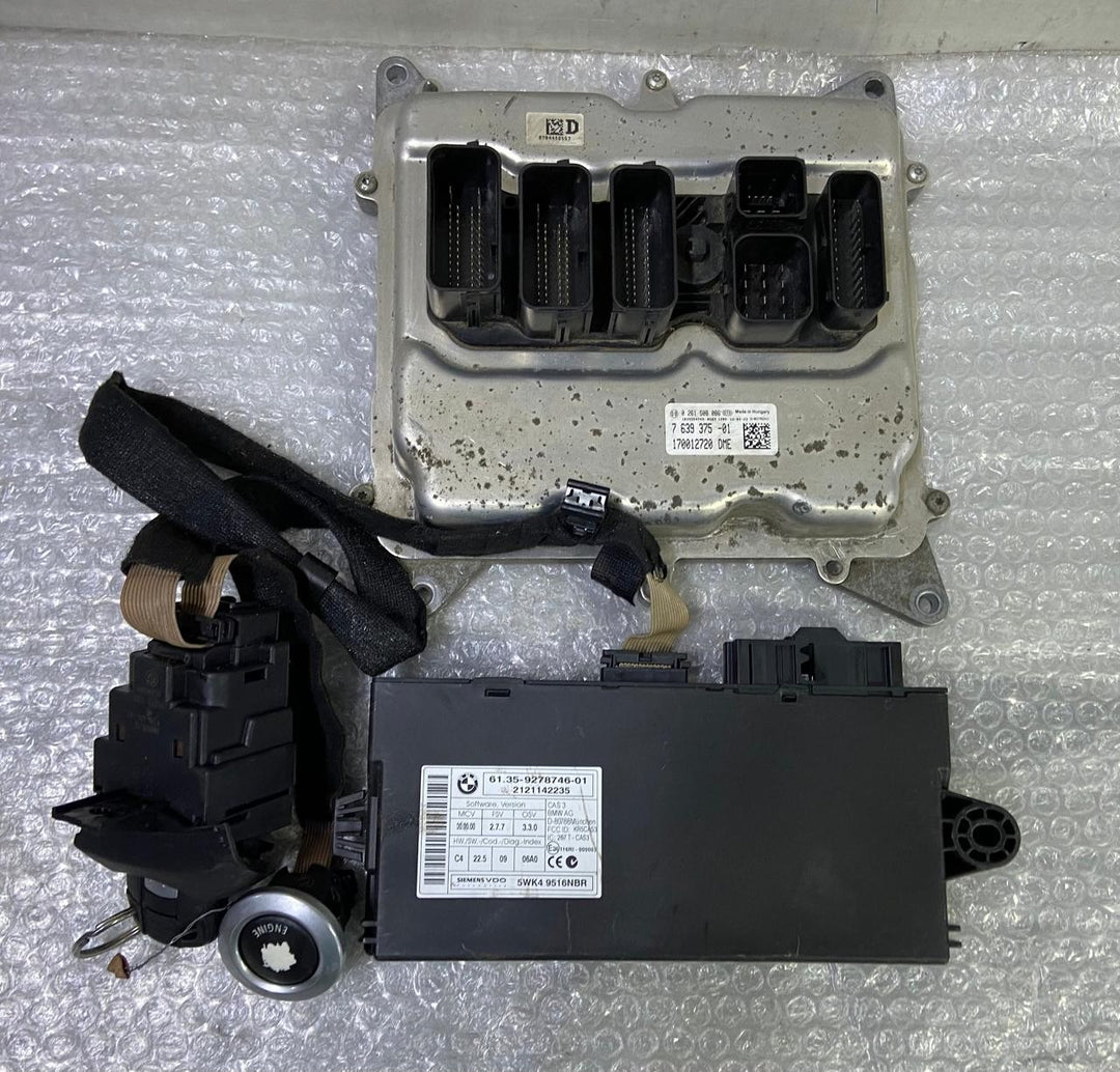 OEM BMW X1 E84 N20B ENGINE CONTROL UNIT DME ECU SET 7639375 BOSCH