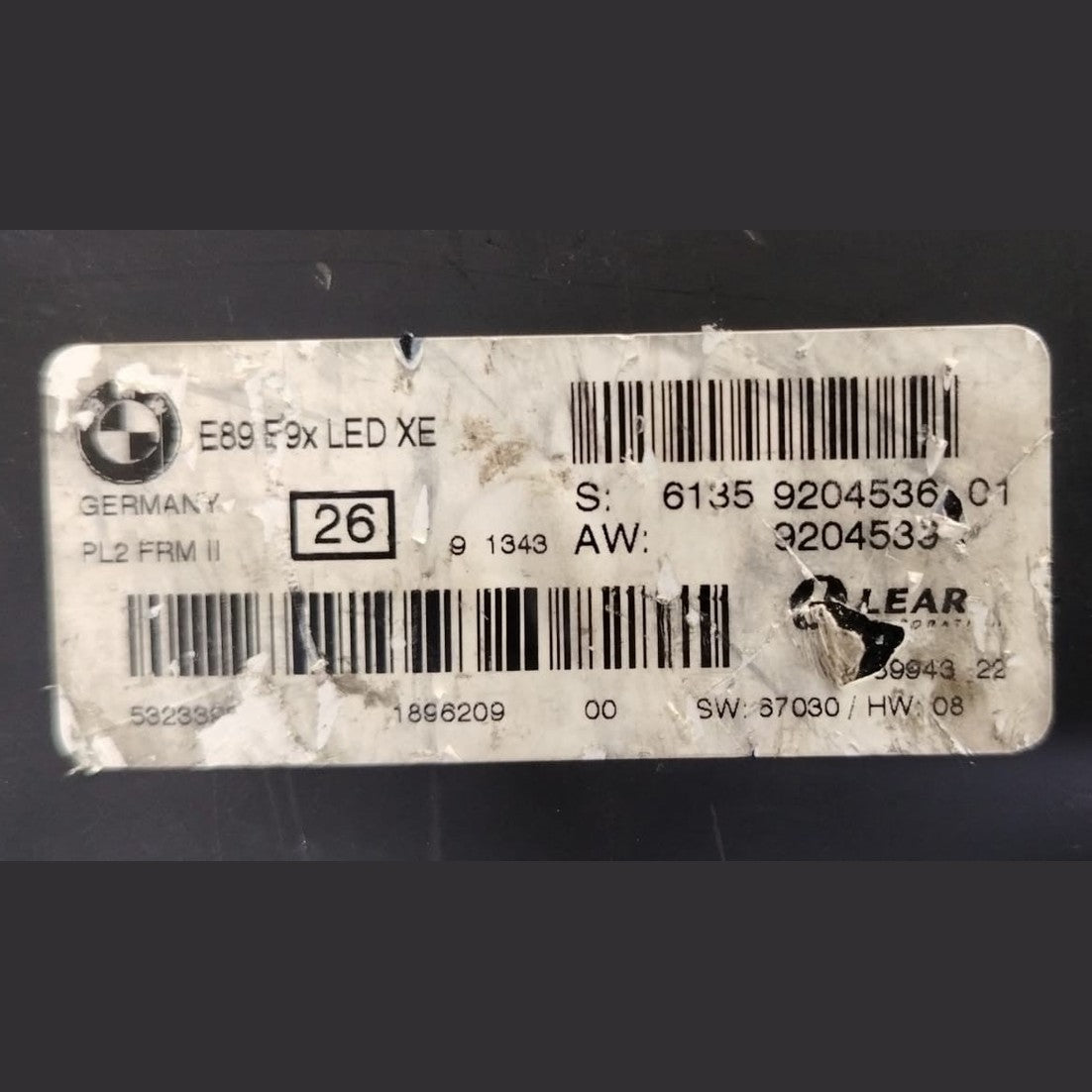 OEM BMW E87 E90 E92 E84 X1 Z4 E89 Footwell Module FRM II Footwell Module 9204536