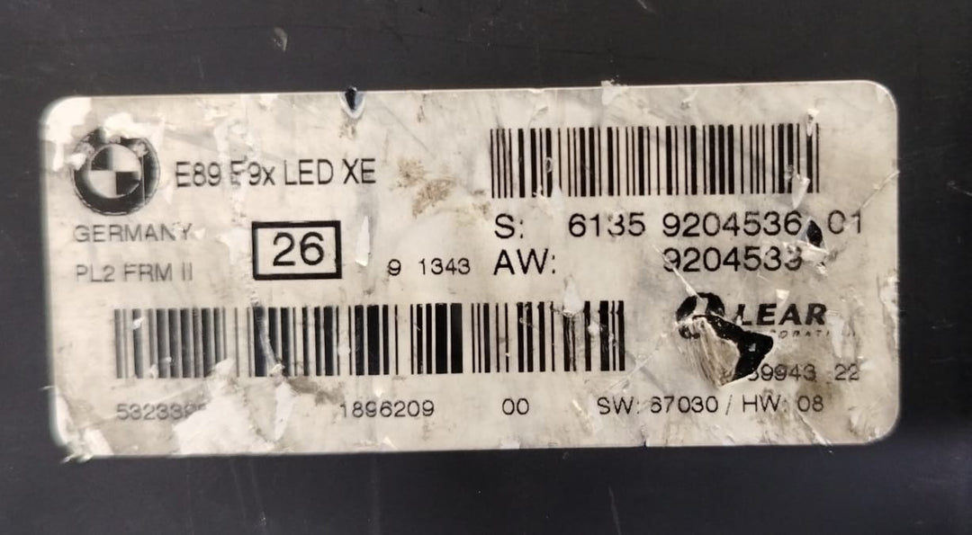 OEM BMW E87 E90 E92 E84 X1 Z4 E89 Footwell Module FRM II Footwell Module 9204536