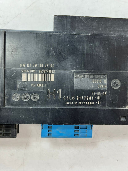 2008 BMW 3' 328I E90 Body Control Unit Module Junction Box H1 PL2 JBBFE2 917798