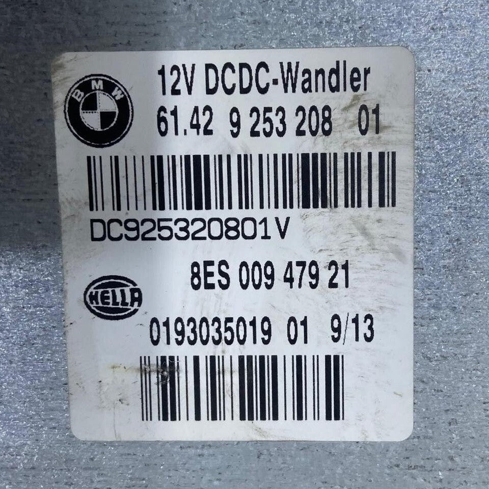 OEM 12-15 BMW X1 E84 DC Voltage Converter Control Module Unit 9253208