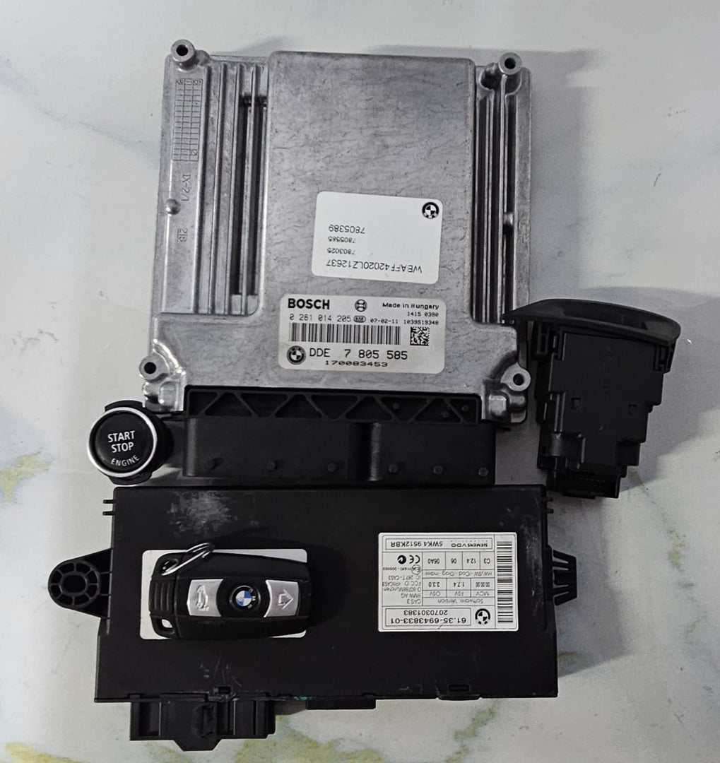 OEM BMW X5 E70 M57 ENGINE CONTROL UNIT SET DDE 7805585