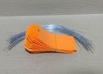 Load image into Gallery viewer, ACRYLIC TAG WITH METAL EYELET – THIN PLASTIC LABEL - IND/CRAFT ID TAG ORANGE