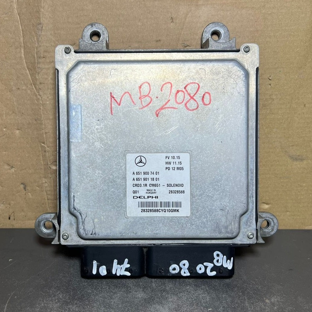 10-15 Mercedes W212 E-Class Engine Control Module Unit ECM ECU A651 9007401 OEM