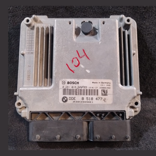 BMW F10 F11 F20 F25 F30 ECU ENGINE CONTROL  UNIT  N47N DIESEL DDE MODULE 8518477