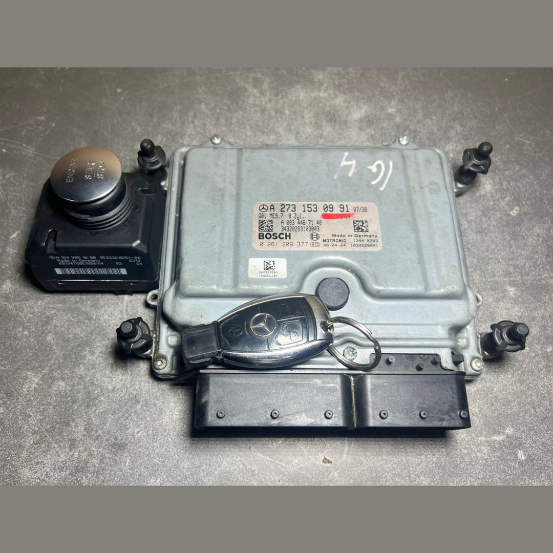 Mercedes W164 ECU Engine Control Module Ignition Key Switch Set A273 1530991 OEM