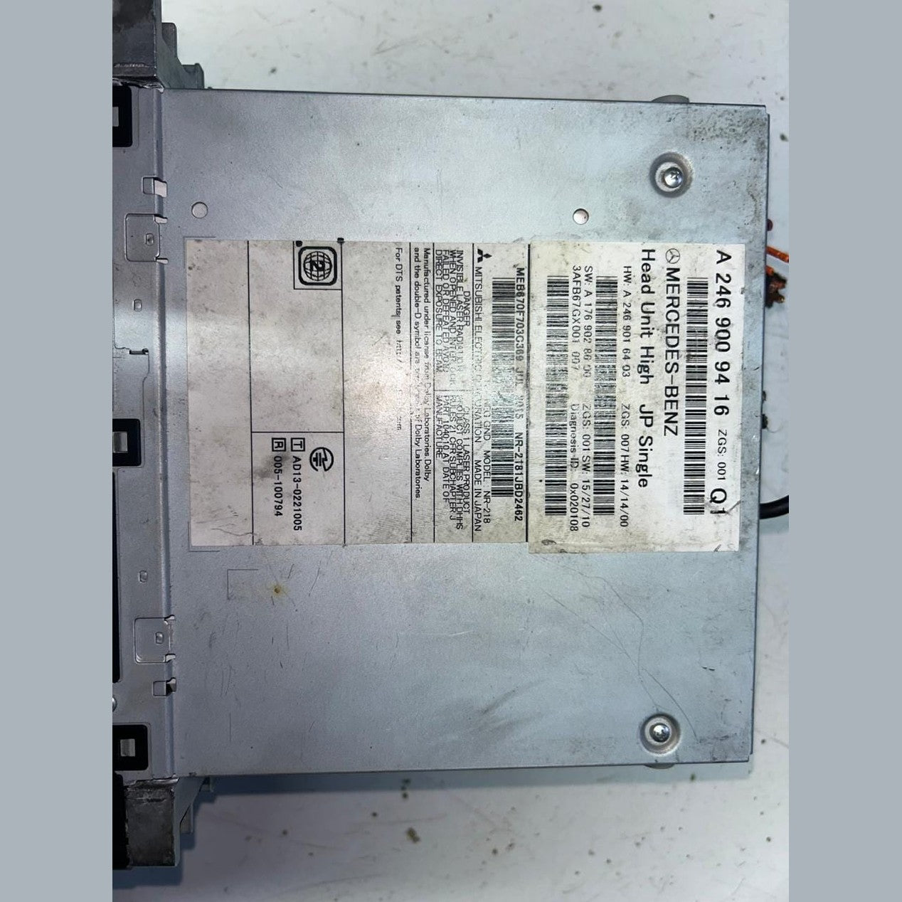 2016 Mercedes-Benz CLA180 Control Unit Complete A2469009416