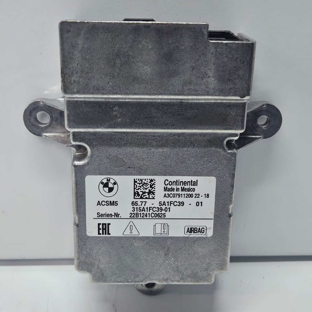 BMW X3 G01 RESTRAINT DIAGNOSTIC COMPUTER MODULE SRS UNIT OEM 5A1FC39
