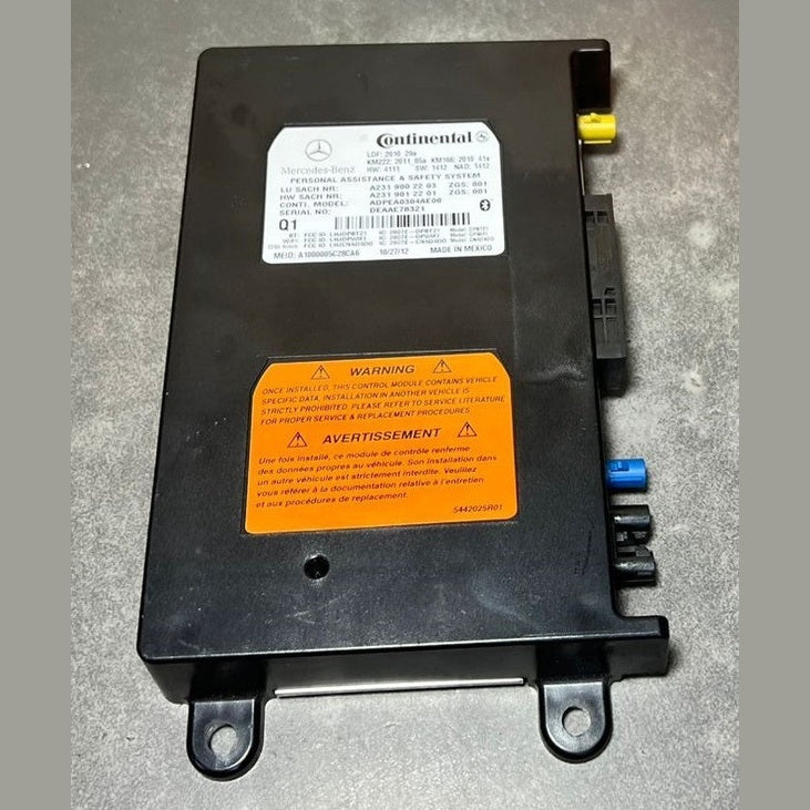 10–14 Mercedes-Benz W212 E-Class AID Communication Control Module A231 9002203