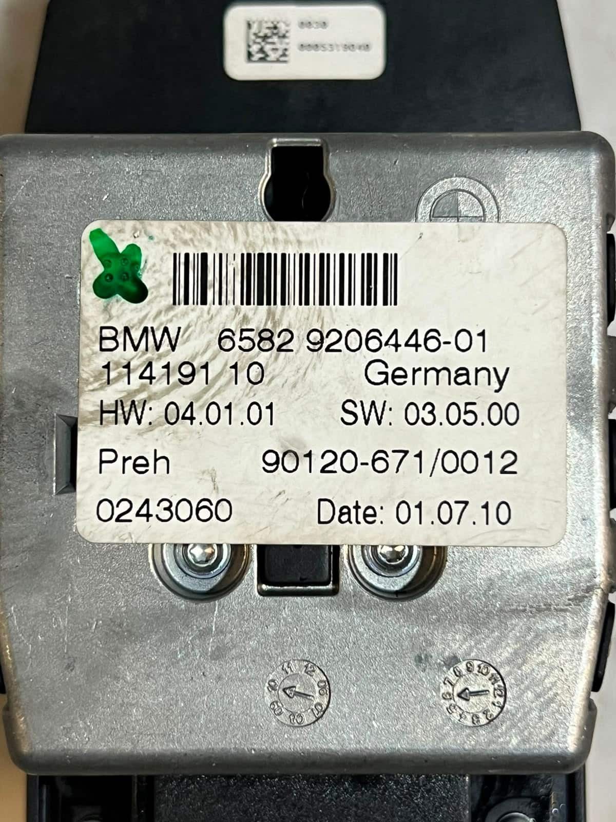BMW 5-Series F10 F07 F01 F02 F25 iDrive Controller Navigation Joystick 9206446