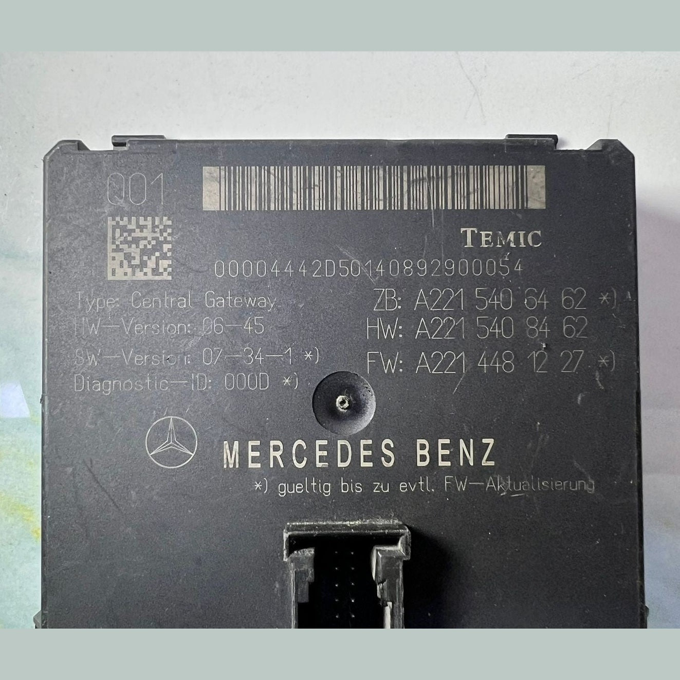 2007-2013 Mercedes-Benz W221 S-Class Gateway Control Module A221 5406462 OEM