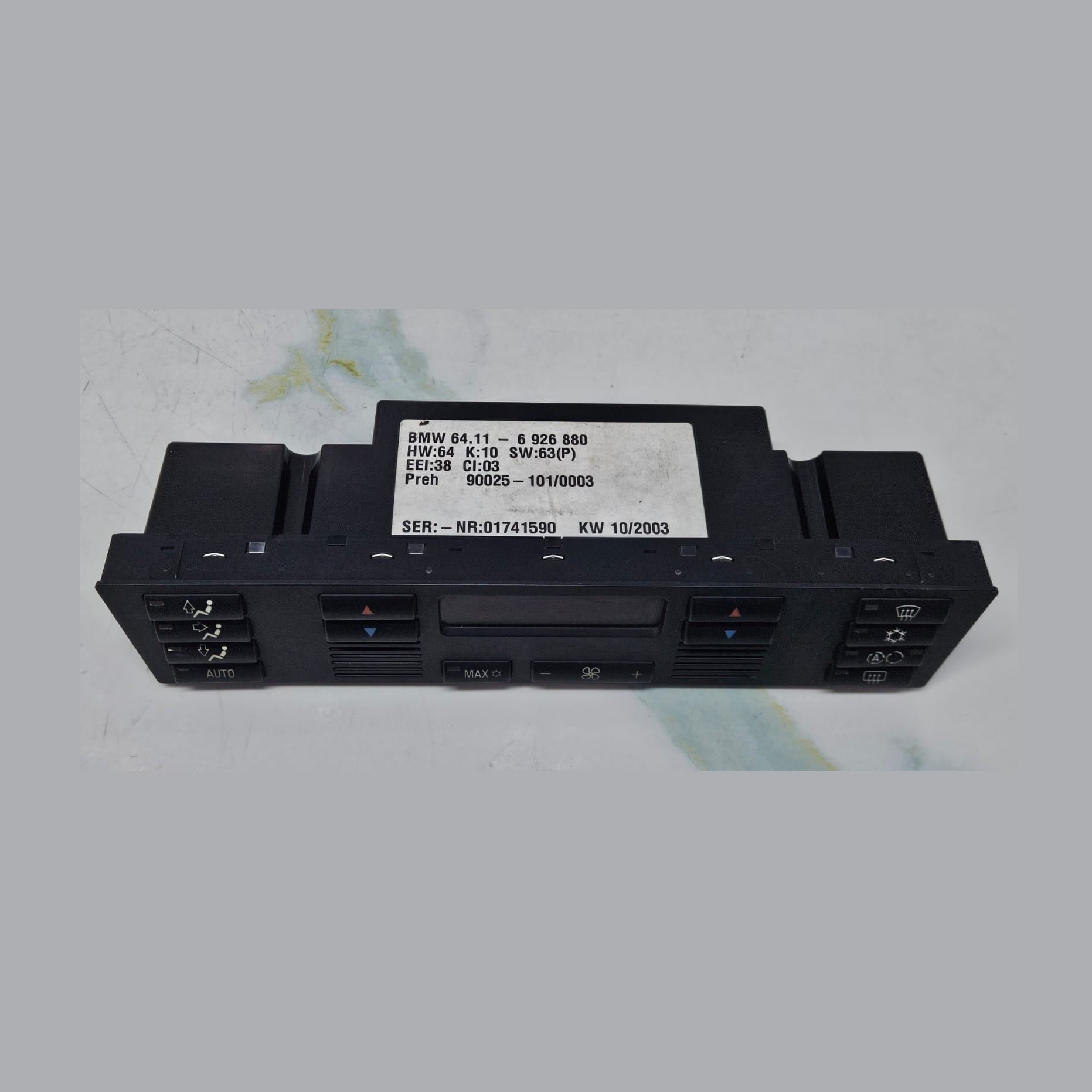 2000-2006 BMW X5 E53 Climate Control Panel 6926880 OEM