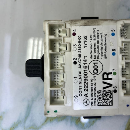 2017-2020 Mercedes-Benz C43 AMG Door Control Module A 2229001614 W205 C-Class C6