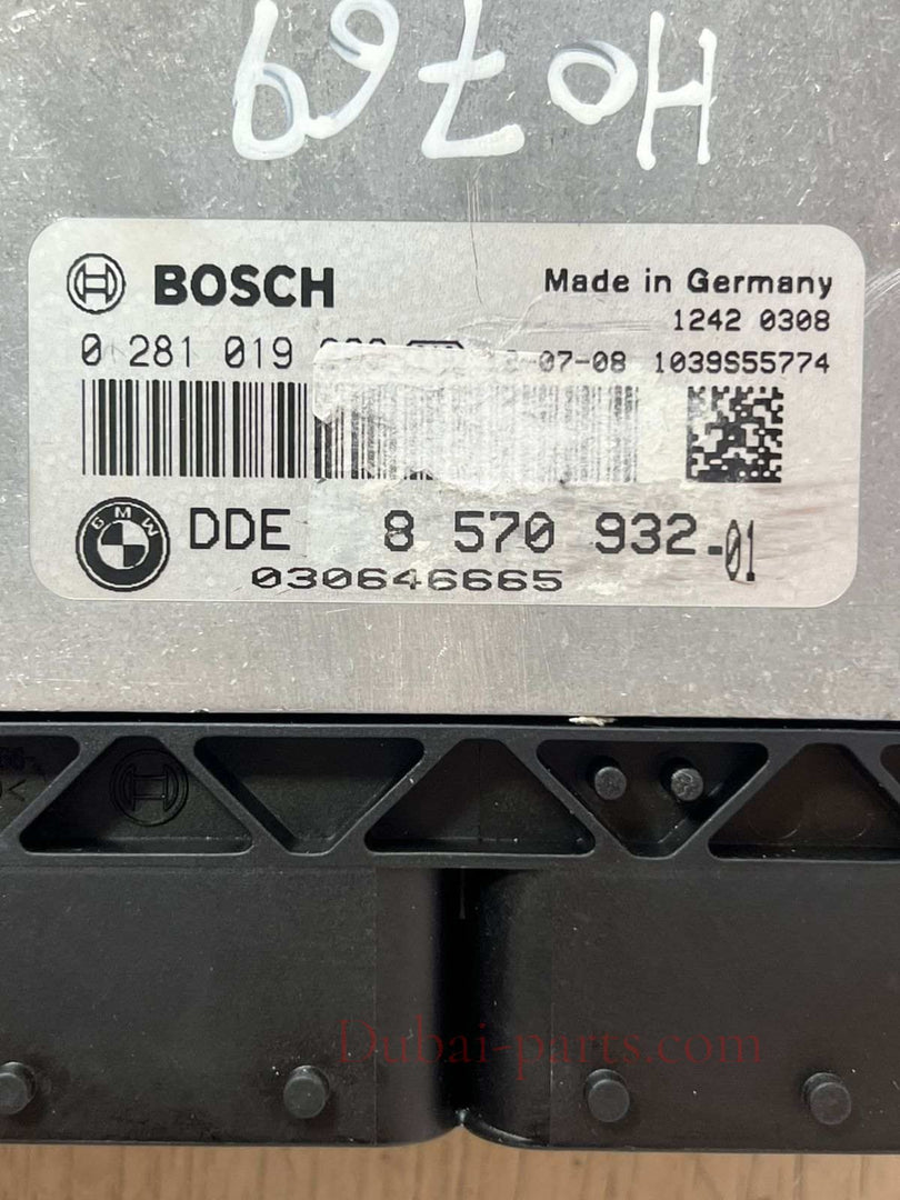 2012 BMW 320I N47D F30 Engine Control Unit COMPLETE SET DDE + FEM + 1KEY 8570932