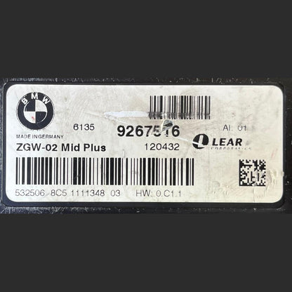 OEM BMW Series 5 6 7 F1 F2 F3 F7 F13 Central Gateway Control Module  9267516