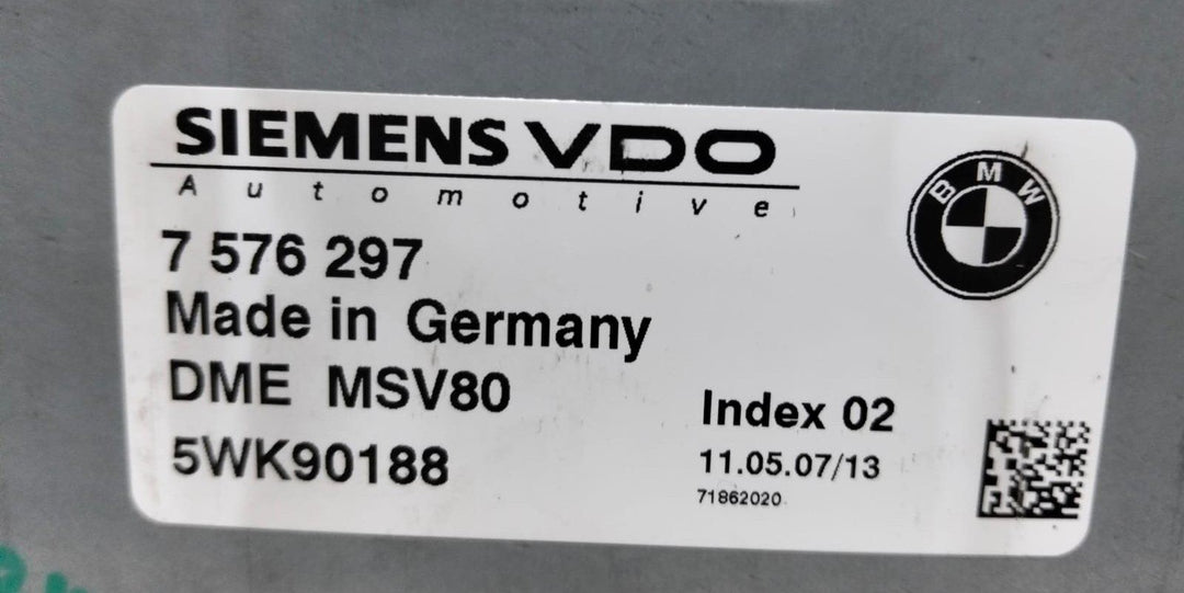 2008-2010 BMW 523I E60 LCI  Engine Control Module ECU KIT COMPLETE 7576297