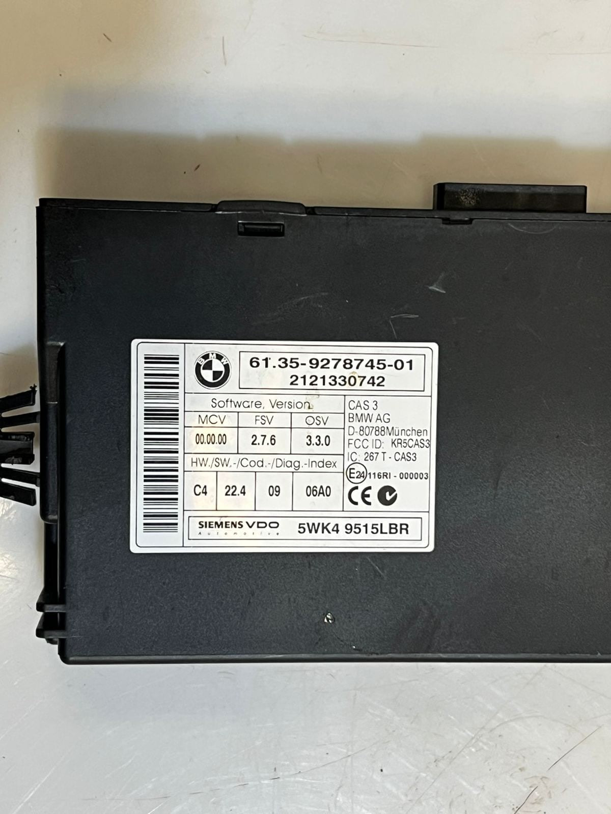 2011 BMW X1 E84 Engine Control Unit ECU SET DDE+CAS3+1 KEY 851249801 OEM