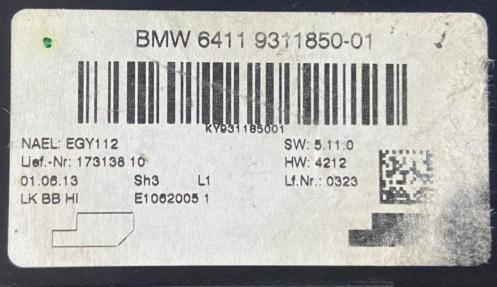 OEM BMW F20 F21 F30 F31 Control Unit Air Conditioning A/C Module 9311850