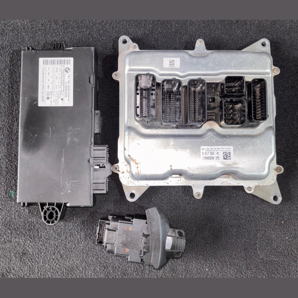 BMW X1 E84 20I N20 184HP ENGINE UNIT ECU KIT DME CAS3 + KEY AUTOMATIC - 8617569