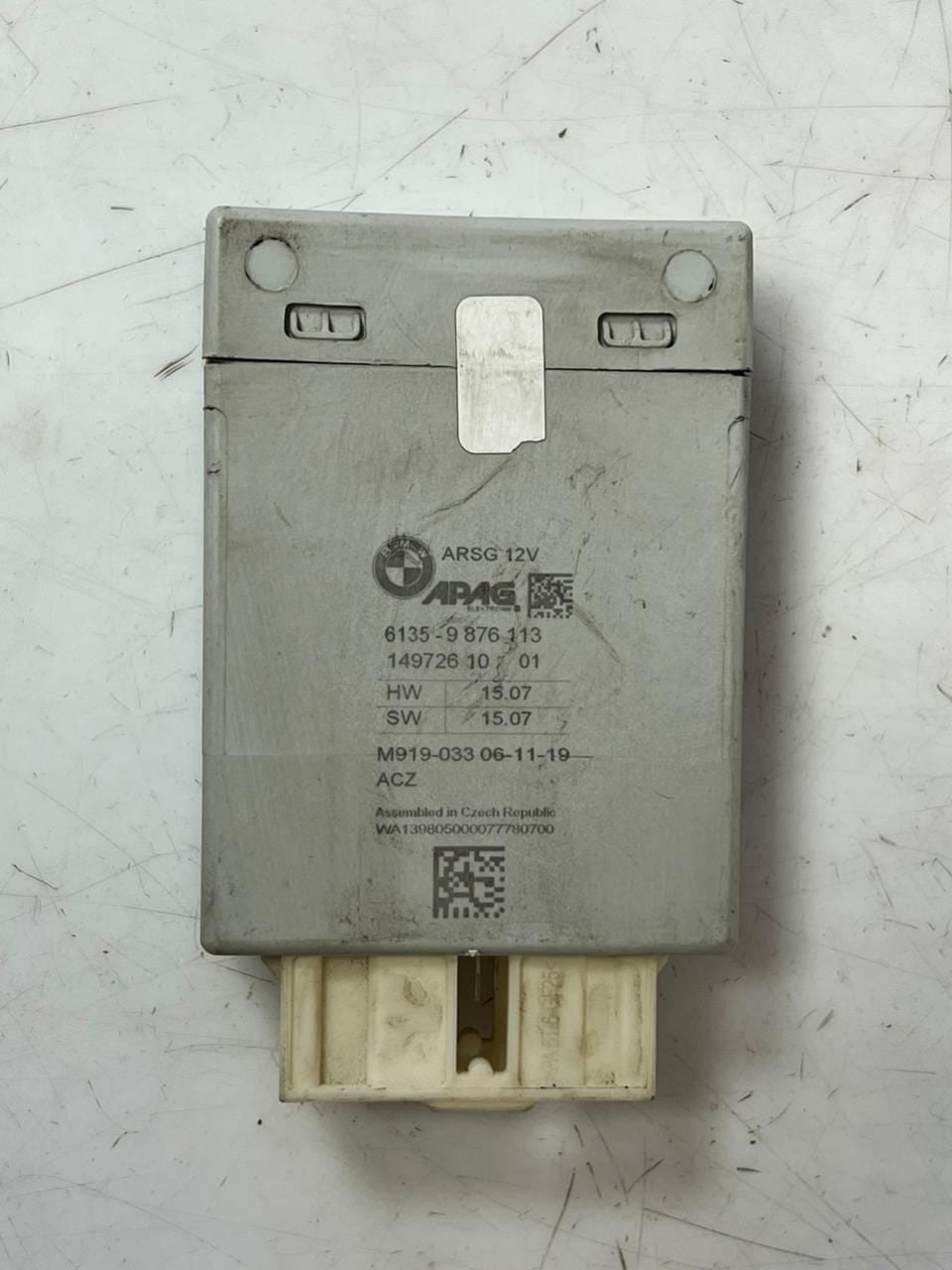 2019 BMW X5 G05 ELECTRONIC COMPUTER TRUNK ROLLER SHUTTER MODULE 9876113 OEM