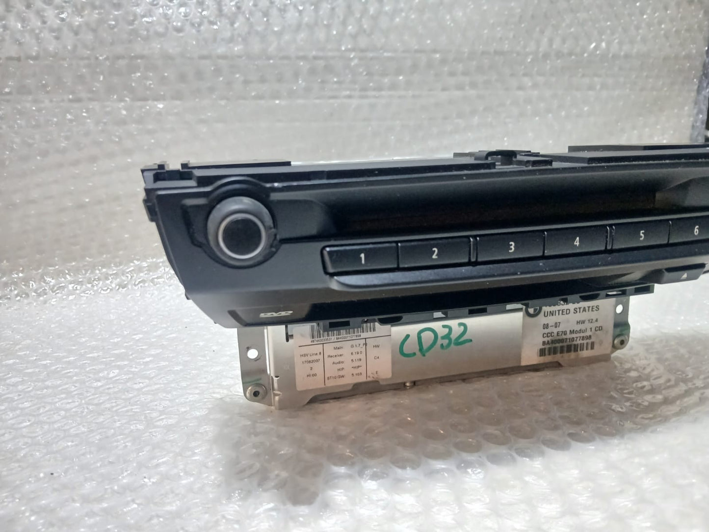 BMW X5 E70 2008-2012 DVD CD 1 CCC Professional Navigation Head Unit 9159047