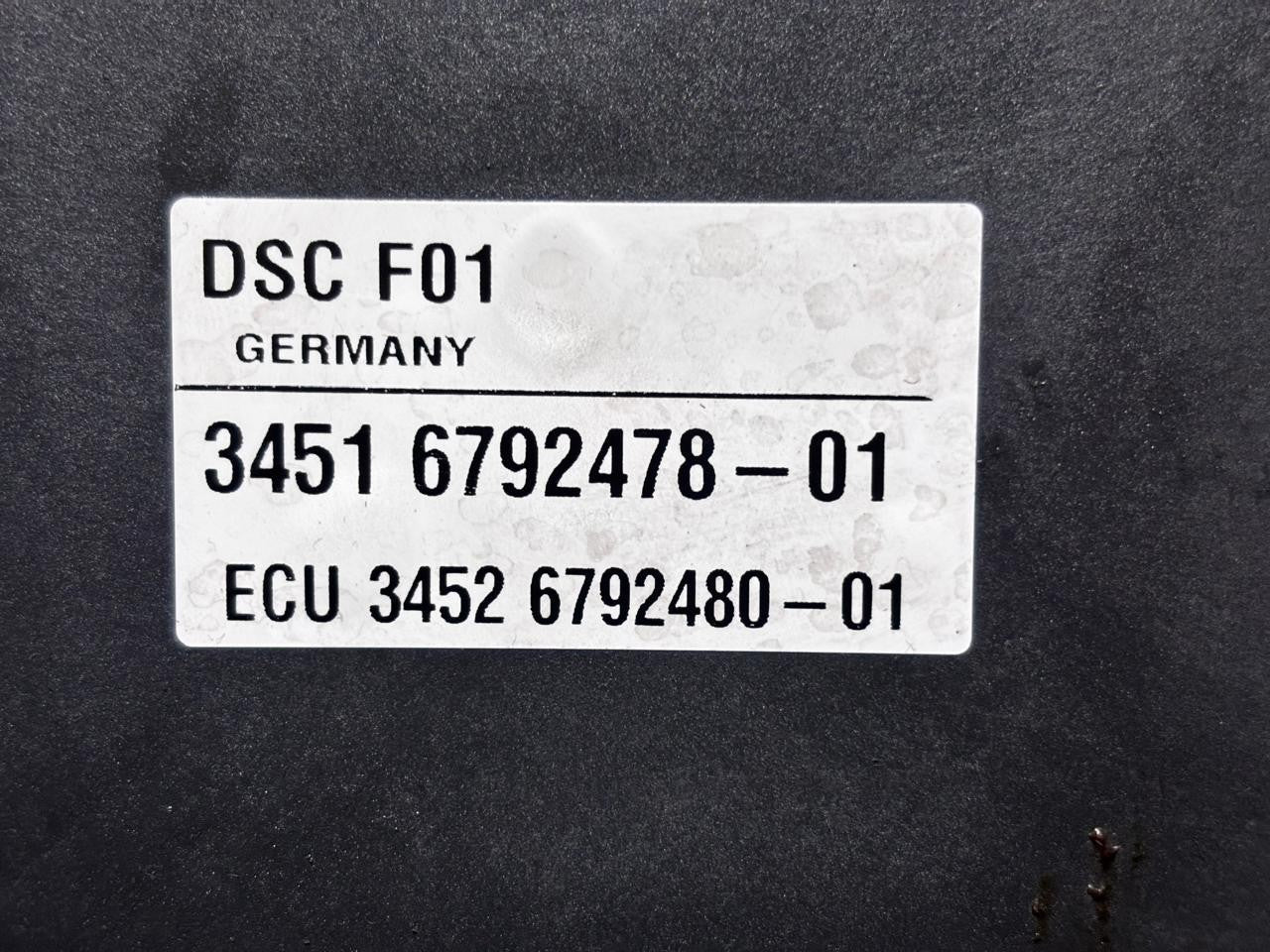 BMW 7 SERIES F01 F02 730D F10 N57 OEM ABS Pump Brake Control Unit 6792478 Bosch