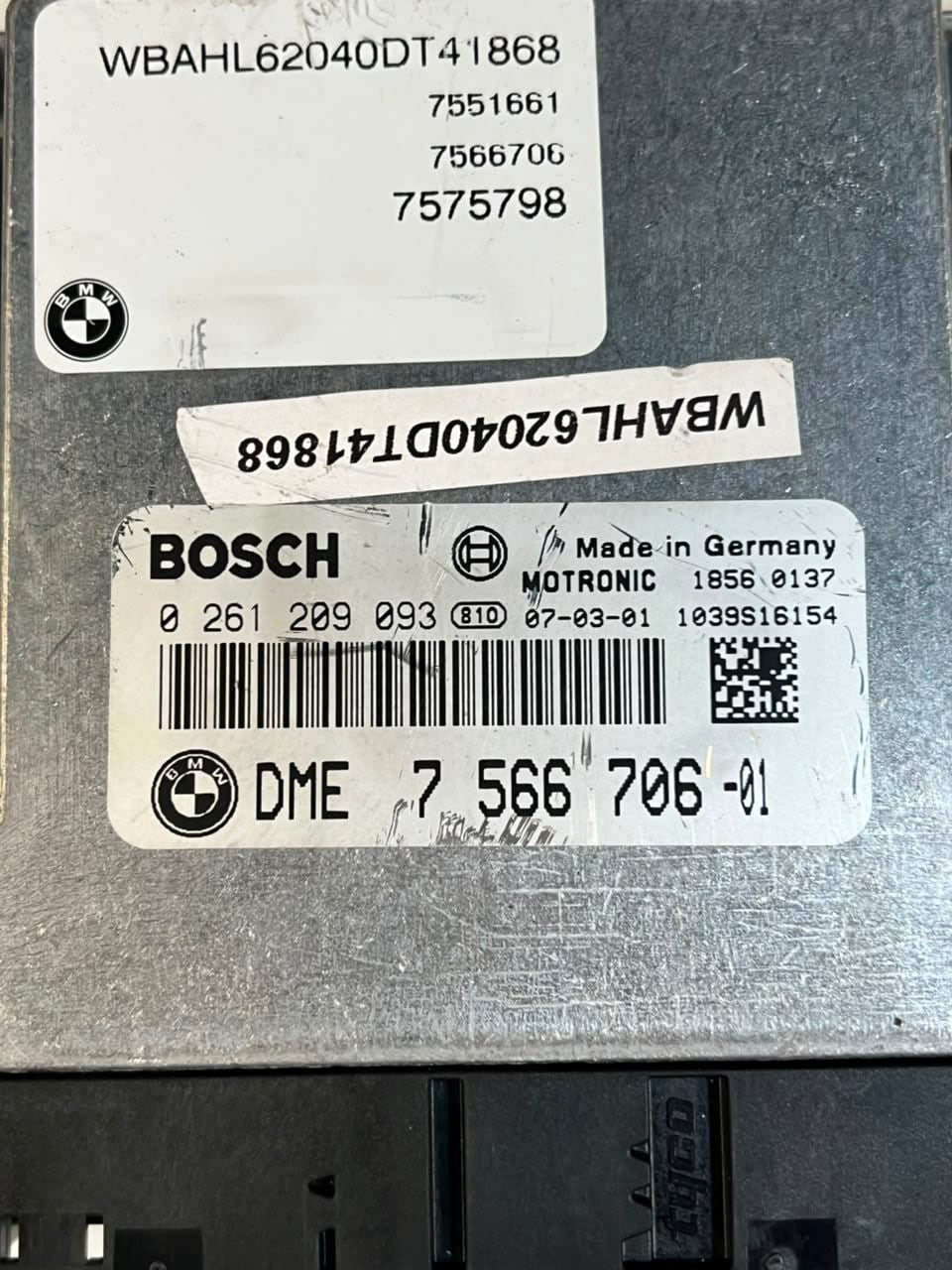2007 BMW 7' E65 N62N 740i Engine Control Unit ECU SET DME +ZAS +KEY 7566706